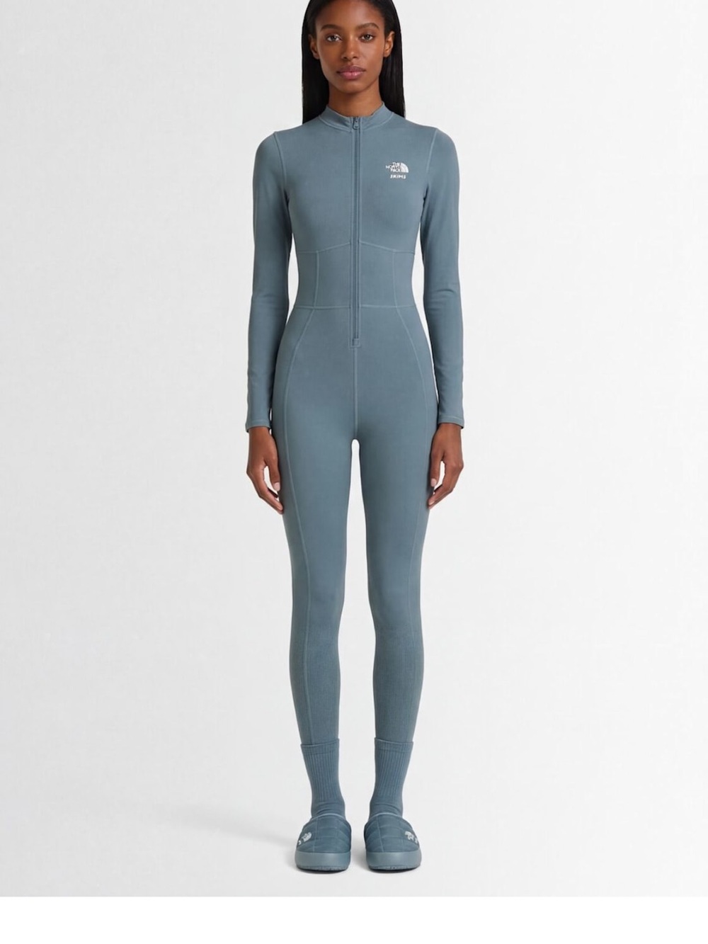 ✨NWT SKIMS x The North Face Refina Bodysuit Kyanite Size Small✨